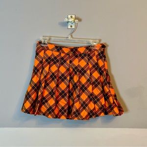 Haunted To Meet U Plaid Mini Skirt in Large